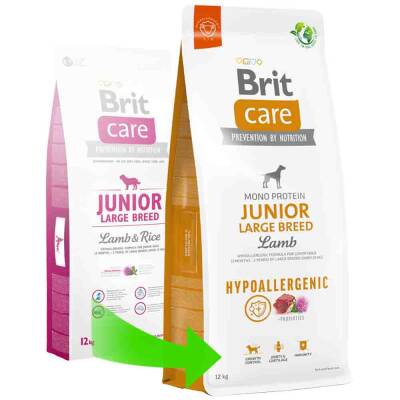 Brit Care Mono Protein Hipoalerjenik Junior Büyük Irk Yavru Köpek Maması 12kg - 1