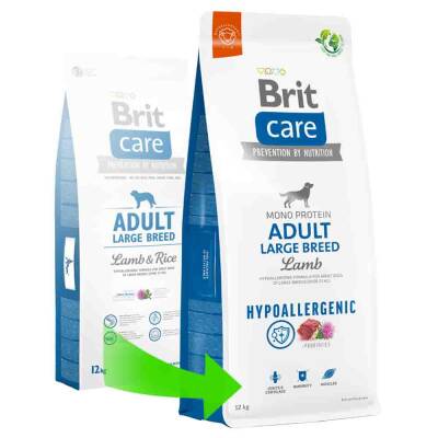 Brit Care Mono Protein Hipoalerjenik Kuzulu Büyük Irk Yetişkin Köpek Maması 12kg - 1