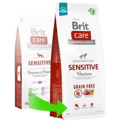 Brit Care Sensitive Digestion & Skin Geyikli Ve Patatesli Tahılsız Yetişkin Köpek Maması 12kg - 1