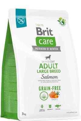 Brit Care Skin & Coat Somonlu Büyük Irk Tahılsız Köpek Maması 3kg - 1