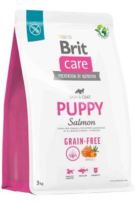 Brit Care Skin&Coat Tahılsız Somonlu Yavru Köpek Maması 3kg - 1