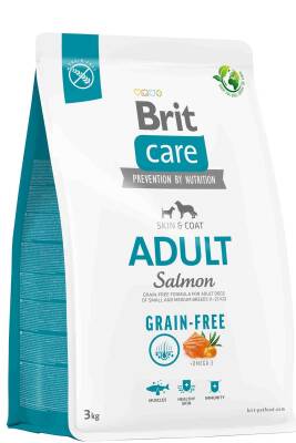 Brit Care Skin&Coat Tahılsız Somonlu Yetişkin Köpek Maması 3kg - 1