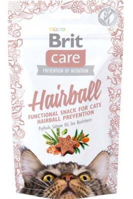 Brit Care Snack Hairball Tüy Yumağı Önleyici Ördekli Kedi Ödül Maması 50gr - 1