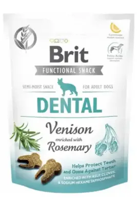 Brit Dental Biberiye ve Geyik Etli Köpek Ödül Maması 150gr - 1