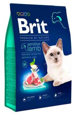 Brit Premium Sensitive Kuzu Etli Kedi Maması 8kg - 1