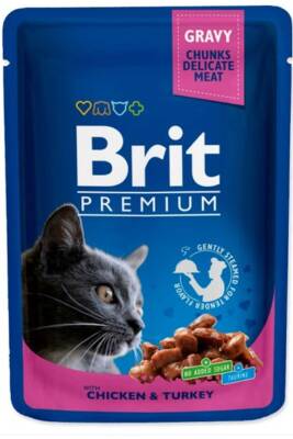 Brit Tavuk ve Hindi Etli Kedi Konservesi 100gr - 1