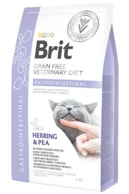 Brit Veterinary Diet Gastrointestinal Sindirim Sistemi Destekleyici Tahılsız Kedi Maması 2kg - 1