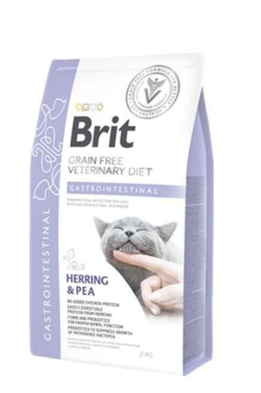Brit Veterinary Diet Gastrointestinal Sindirim Sistemi Destekleyici Tahılsız Kedi Maması 2KG - 1
