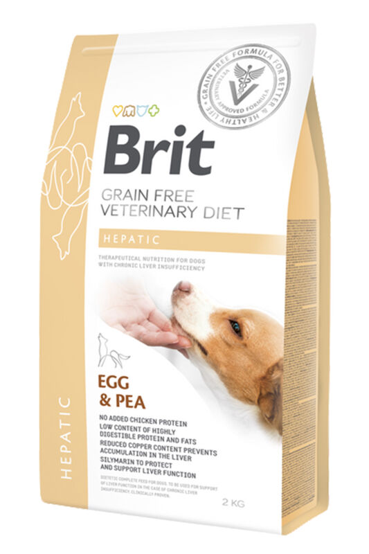 Brit Veterinary Diet Hepatic Karaciğer Yetmezliği olan Köpekler için Tahılsız Köpek Maması 2KG - 1