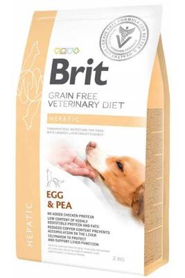 Brit Veterinary Diet Hepatic Karaciğer Yetmezliği olan Köpekler için Tahılsız Köpek Maması 2kg - 1