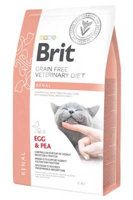 Brit Veterinary Diet Renal Böbrek Yetmezliği olan Kediler için Tahılsız Kedi Maması 2kg - 1