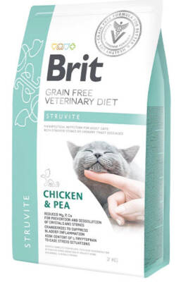 Brit Veterinary Diet Struvite İdrar Yolu Sağlığı Destekleyici Tahılsız Kedi Maması 2KG - 1