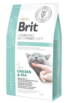 Brit Veterinary Diet Struvite Tahılsız Tavuk Bezelye Kedi Maması 2kg - 1