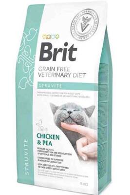 Brit Veterinary Diet Struvite Tahılsız Tavuk ve Bezelyeli Kedi Maması 5kg - 1