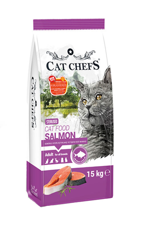 Cat Chefs Somonlu Kısır Kedi Maması 15 Kg - 1