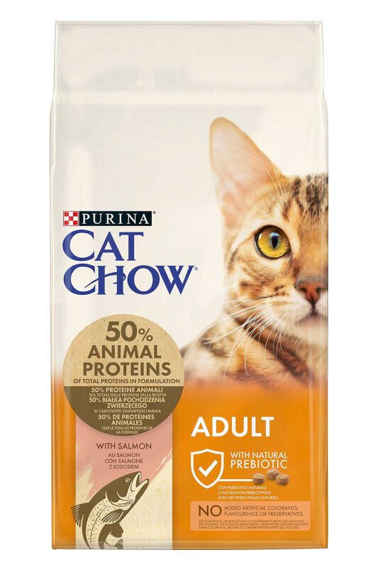 Cat Chow Somon Balıklı Yetişkin Kedi Maması 15kg - 1