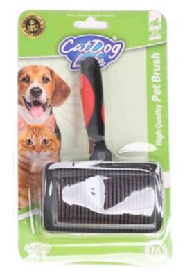 Cat/Doglife Kedi ve Köpekler İçin İnce Telli Basmalı Fırça Medium - 1