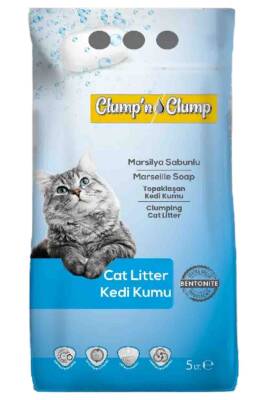 Clump'n&Clump Marsilya Sabunlu Kedi Kumu 5lt - 1