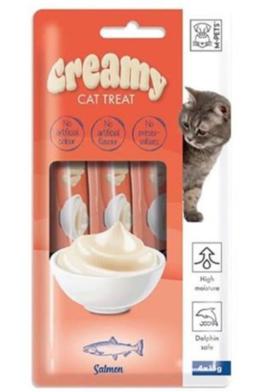 Creamy Somon Balıklı Kedi Ödülü 4x15gr - 1
