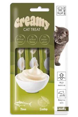 Creamy Ton Balıklı Deniz Taraklı Kedi Ödülü 4x15gr - 1