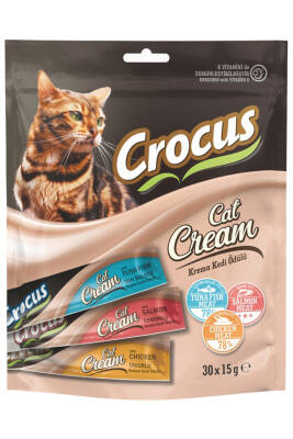 Crocus Multipack Krema Ek Besin Takviyesi Kedi Ödülü 30x15 Gr - 1