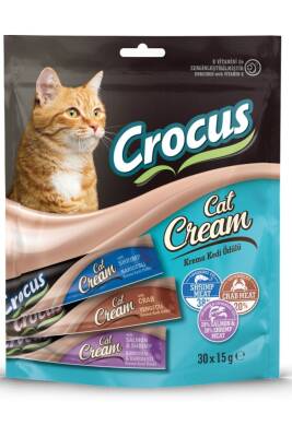 Crocus Somon Karidesli, Yengeçli Ve Karidesli Karışık Krema Kedi Ödülü 30x15 Gr - 1