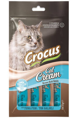 Crocus Ton Balıklı Krema Kedi Ödülü 4x15 Gram - 1