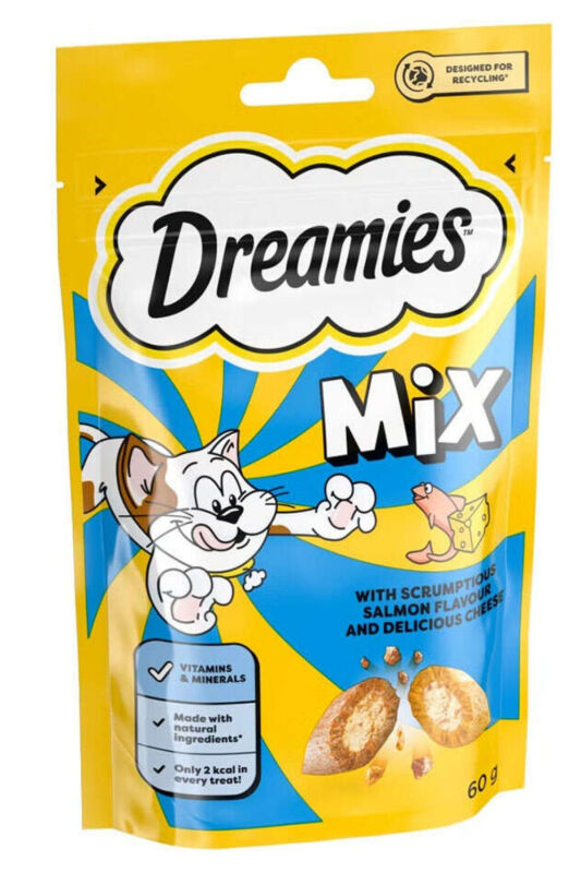 Dreamies Mix Somonlu ve Peynirli Kedi Ödülü 60 Gr - 2