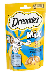 Dreamies Mix Somonlu ve Peynirli Kedi Ödülü 60 Gr - DREAMIES