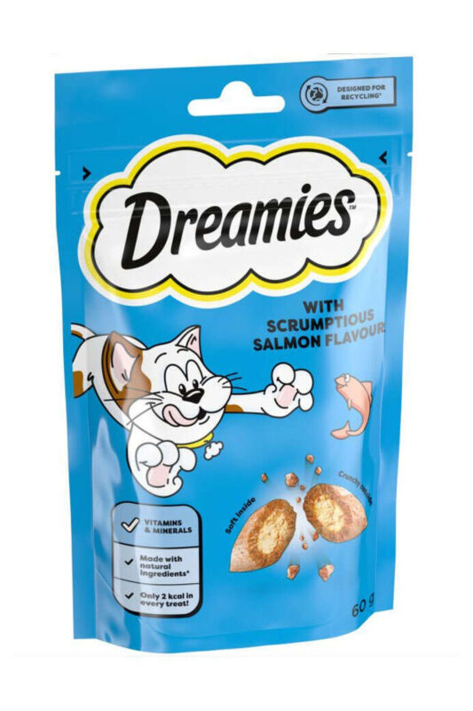 Dreamies Somonlu Kedi Ödül Maması 60 Gr - 1