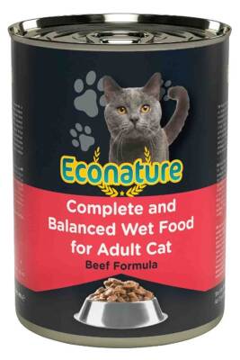 Econature Sığır Etli Yetişkin Kedi Konservesi 400gr - 1