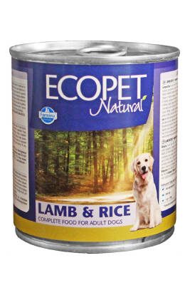 Ecopet Natural Kuzu Eti ve Pirinçli Yetişkin Köpek Konservesi 300gr - 1