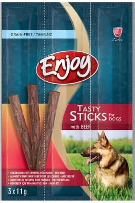 Enjoy Biftekli Köpek Ödül Çubuğu 3x11gr - 1