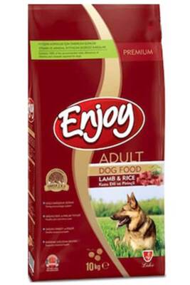 Enjoy Kuzu Etli ve Pirinçli Yetişkin Köpek Maması 10kg - 1