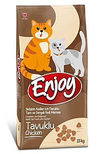 Enjoy Tavuk Etli Yetişkin Kedi Maması 15 KG - ENJOY