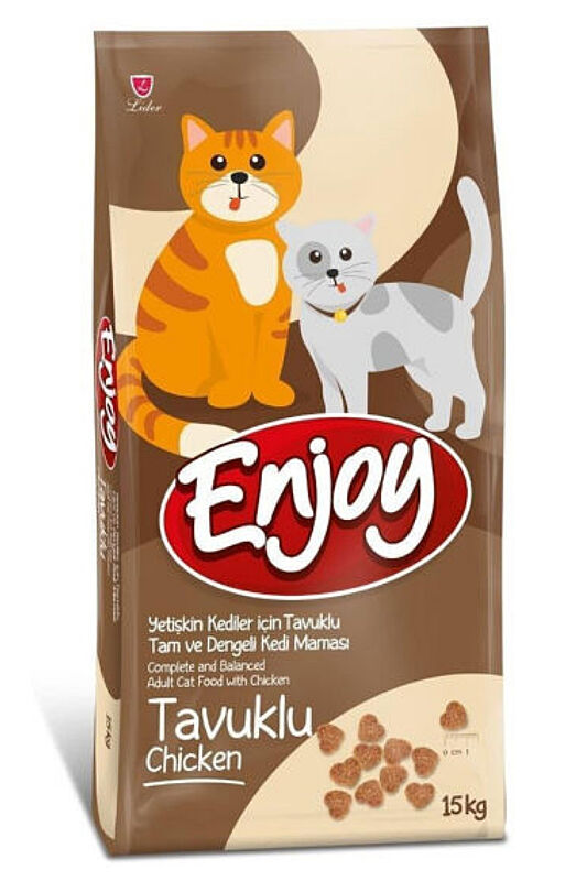 Enjoy Tavuk Etli Yetişkin Kedi Maması 15 KG - 1