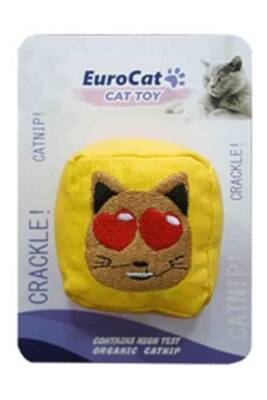 EuroCat Kedi Suratlı Küp Kedi Oyuncağı - 1