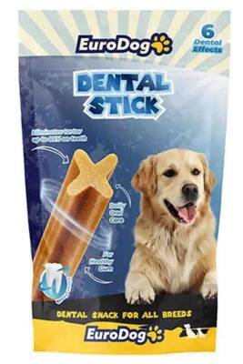 EuroDog Dental Stick Tavuklu ve Kuzu Etli Çubuk Köpek Ödül Maması 100gr(6lı) - 1