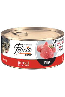 Felicia Biftekli Yetişkin Fileto Kedi Konservesi 85gr - 1