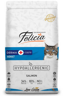 Felicia Düşük Tahıllı Hipoalerjenik Somonlu Yetişkin Kedi Maması 2kg - 1