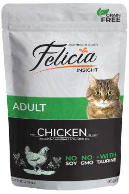 Felicia Tahılsız Tavuk Etli Yetişkin Kedi Konservesi 85gr - 1