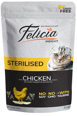 Felicia Tahılsız Tavuklu Kısırlaştırılmış Kedi Konservesi 85gr - 1