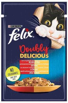 Felix Çifte Lezzet Sığır Etli ve Kümes Hayvanlı Kedi Konservesi 85gr - 1