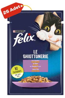 Felix Kuzu Etli Yetişkin Kedi Konservesi 26x85gr 26lı - 1