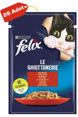 Felix Sığır Etli Yetişkin Kedi Konservesi 26x85gr 26lı - 1