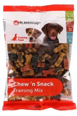 Flamingo Chewn Snack Kemik Şeklinde Karışık Çeşitli Köpek Ödül Maması 150gr - 1