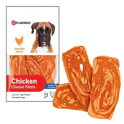 Flamingo Chicken Cheese Tavuk Ve Peynirli Fileto Köpek Ödülü 85gr - 1