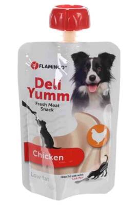 Flamingo Deli Yumm Tavuklu Taze Sıvı Köpek Ödül Maması 90gr - 1