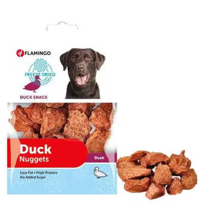 Flamingo Freeze Dried Nuggets Ördekli Dondurulmuş Köpek Ödülü 70gr - 1