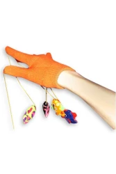 Flamingo Peluş Fareli Eldiven Kedi Oyuncağı 16cm - 1